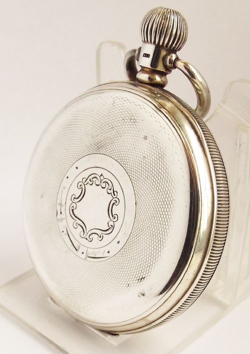 fig 1. A 1920s silver Minerva stem winding pocket.