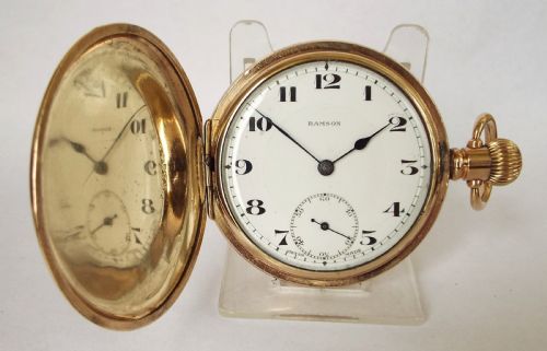 A 1920s Ramson Full Hunter Pocket Watch.
