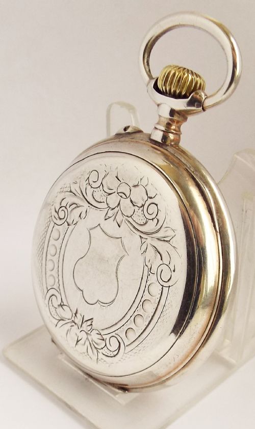 fig 1. An antique silver pocket watch, c1910s.