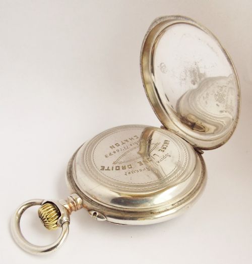 fig 2. An antique silver pocket watch, c1910s.