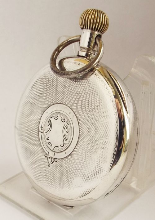 fig 1. A 1920 silver stem winding pocket watch.