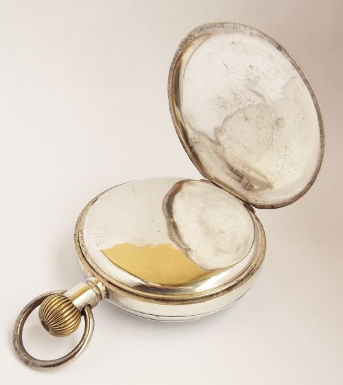 fig 2. A 1920 silver stem winding pocket watch.