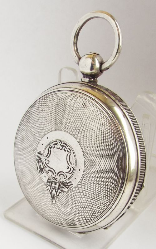 fig 1. An antique silver Waltham pocket watch.