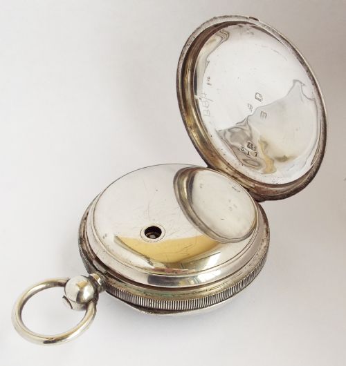 fig 2. An antique silver Waltham pocket watch.