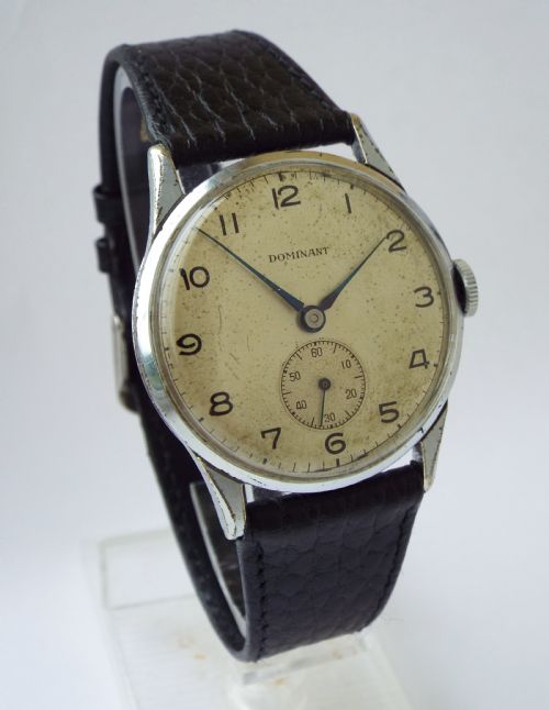 A Gents 1940s Dominant Wrist Watch.