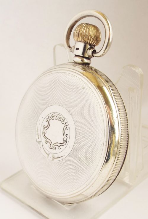 fig 1. A vintage 1940s silver pocket watch.