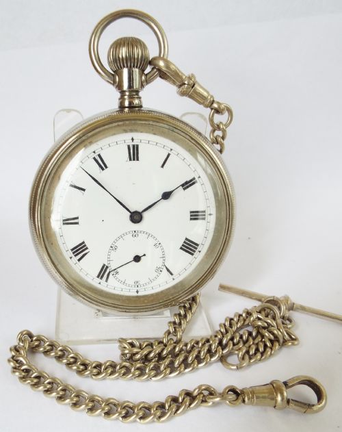 A Vintage 1920s Pocket Watch & Chain.