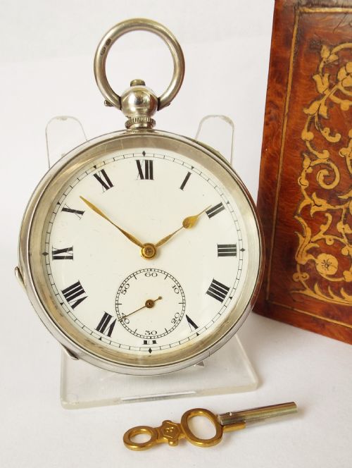 A Vintage 1920s Silver Pocket Watch.