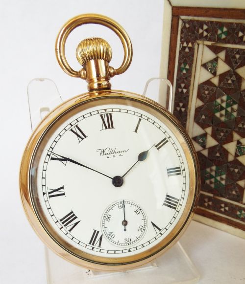 Antique 1917 Waltham Marquis Pocket Watch.