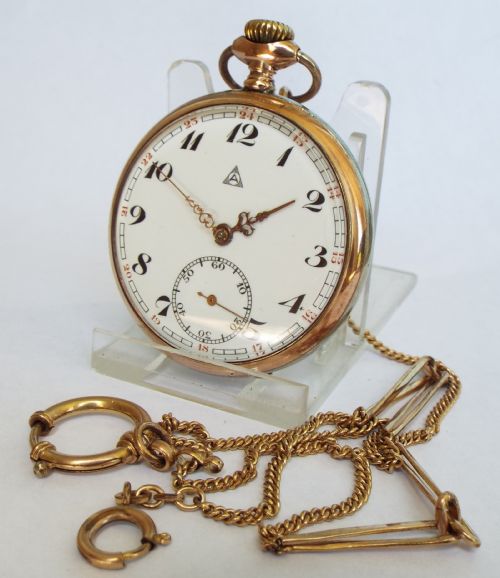 Antique Galonne Style Pocket Watch and Chain