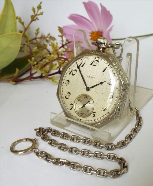 1924 Elgin Pocket Watch and Chain