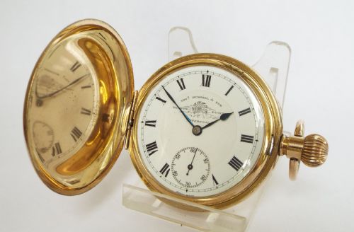 Antique Thomas Russell Full Hunter Pocket Watch