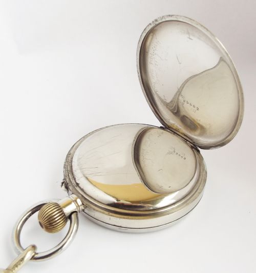 fig 2. Antique Globe pocket watch and double albert