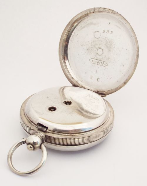 fig 2. An antique silver Acme Lever pocket watch by H Samuel.