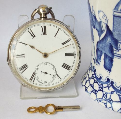 An Antique Silver Waltham Farringdon H Pocket Watch.