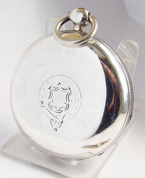 fig 1. An antique silver Waltham Farringdon H pocket watch.