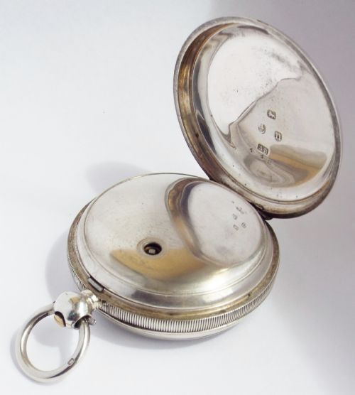 fig 2. An antique silver Waltham Farringdon H pocket watch.