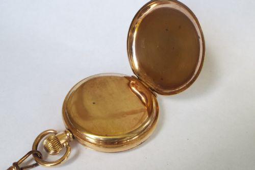 fig 2. 1930s Swiss pocket watch and double albert