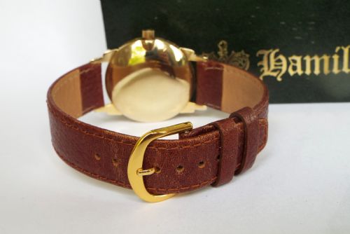 fig 3. Gents boxed 14ct gold Hamilton Reardon “CLD” watch