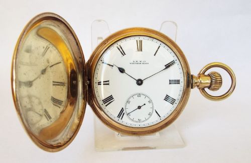 Antique 1903 Waltham Traveler Full Hunter Pocket Watch.