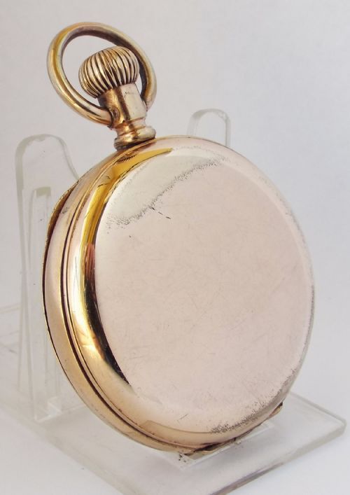 fig 1. Antique 1903 Waltham Traveler full hunter pocket watch.