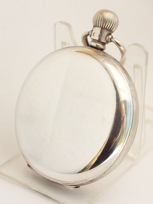 fig 1. 1920s silver Herald full hunter pocket watch.