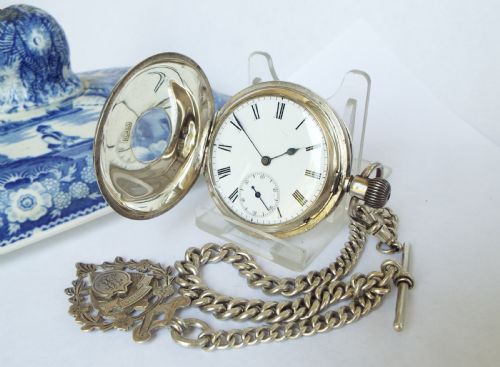 Longines Silver Hunter Watch for Thomas Russell
