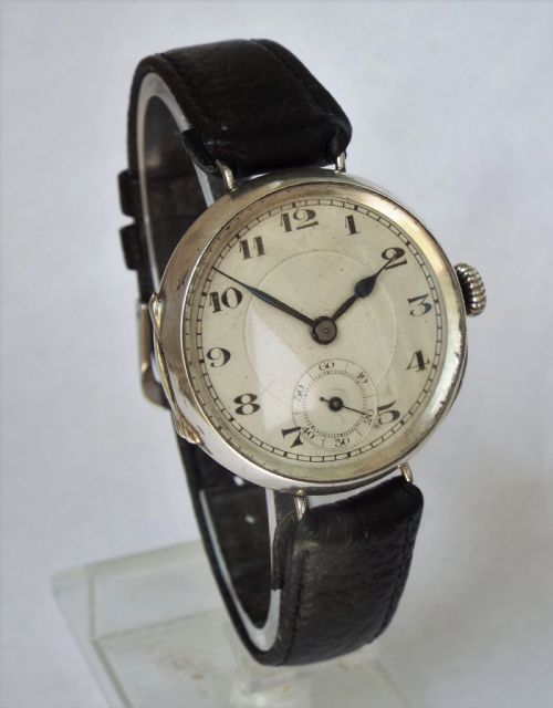 Gents Antique Silver Wrist Watch, 1918