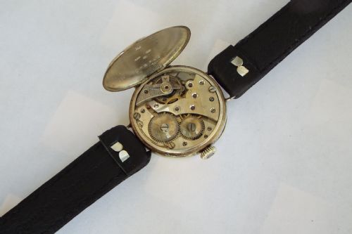 fig 2. Gents antique silver wrist watch, 1918