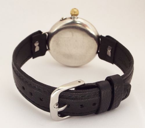 fig 2. A gents silver Borgel cased trench watch, 1916.
