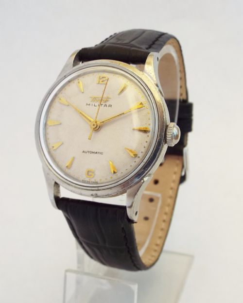 A Gents 1955 Tissot Militar Automatic Wrist Watch.