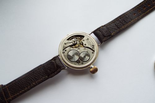 fig 2. Gents antique silver Waltham wrist watch, 1915