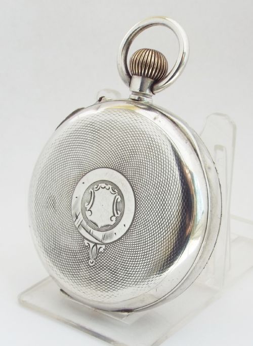fig 1. An antique silver centre seconds chronograph.