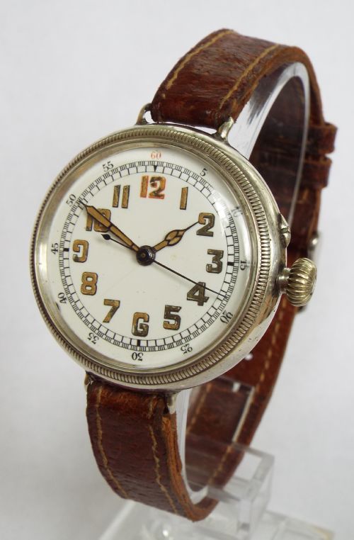 Gents 1915 Silver Stauffer Officer's Watch