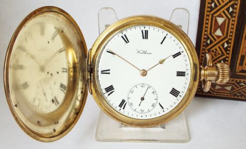 A 1919 Waltham Full Hunter Pocket Watch.
