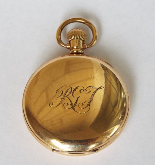 fig 1. 1918 Waltham pocket watch