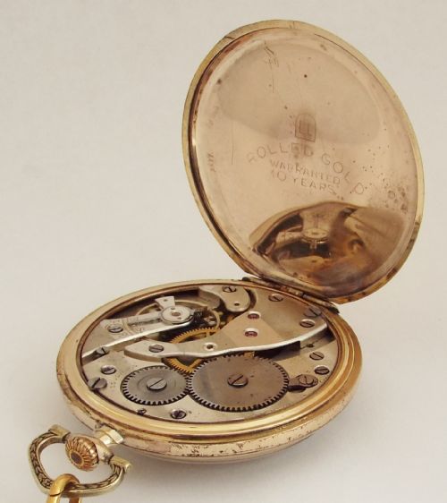 fig 2. A 1930s Tempo pocket watch with chain.