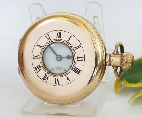 A Vintage 1920s Pinnacle Half Hunter Pocket Watch.