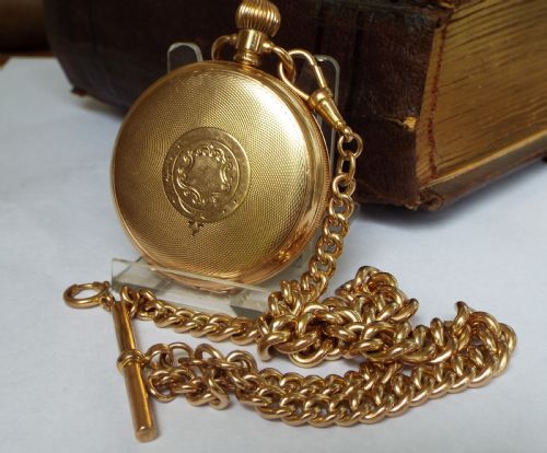 Antique Waltham P S Bartlett Hunter Pocket Watch