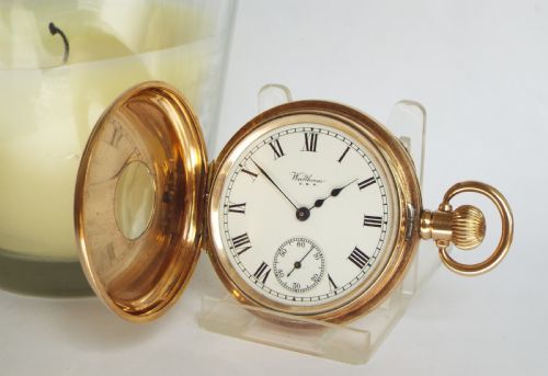 Antique Waltham Half Hunter Pocket Watch, 1919