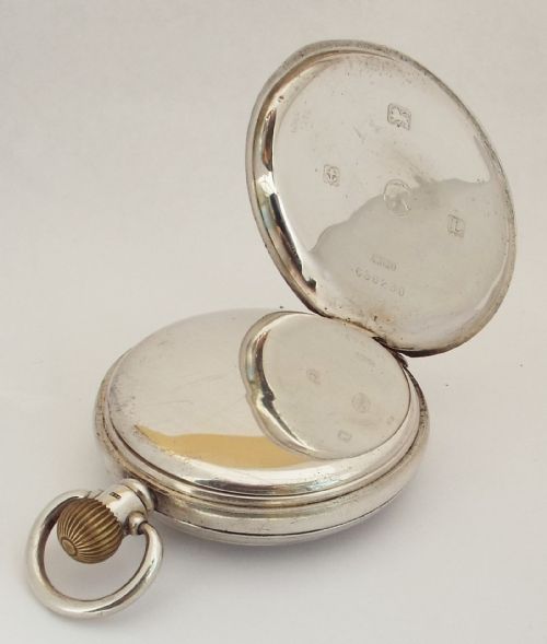 fig 2. A vintage silver 1935 Cortebert pocket watch originally retailed by Winegartens London.