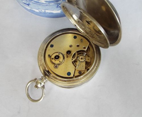 fig 2. Antique silver Kays Perfection Lever pocket watch