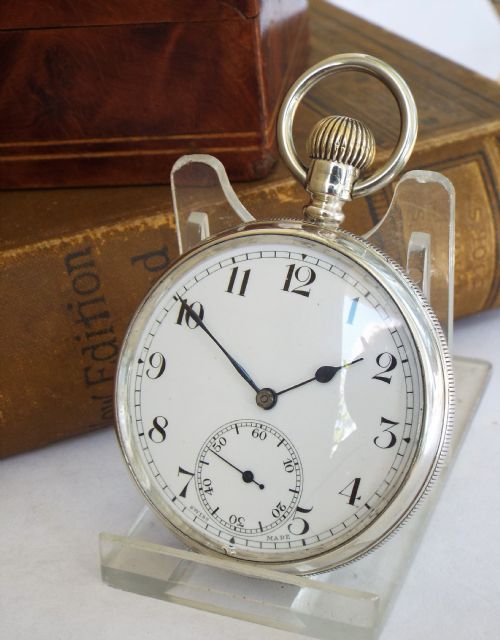 1940s Astoria Silver Pocket Watch by Cyma