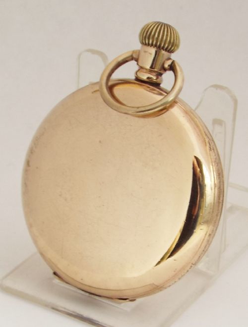 fig 1. Antique 1912 Waltham Traveler full hunter pocket watch.