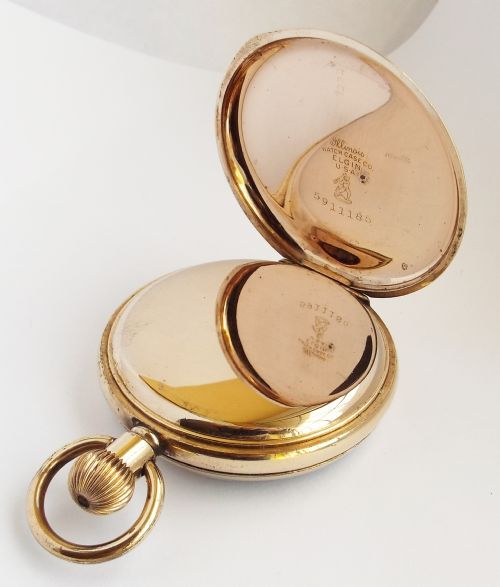 fig 2. Antique 1901 Waltham Traveler pocket watch.