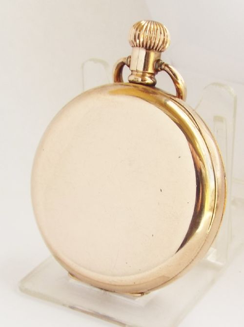 fig 2. A vintage 1920s Swiss half hunter pocket watch.