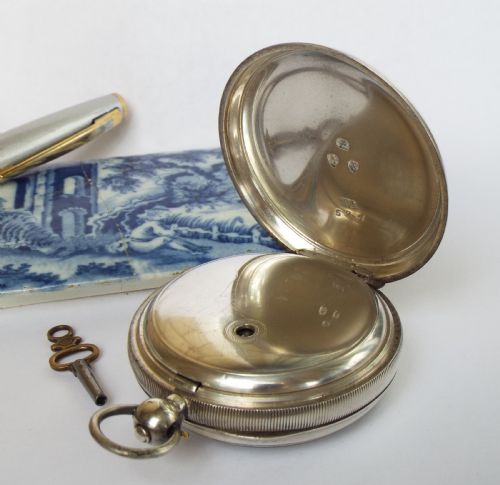 fig 2. Antique silver Waltham Sterling pocket watch, 1897