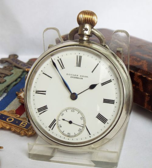 Antique English Silver Pocket Watch, Boer War