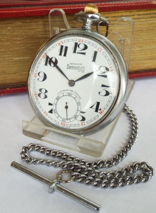 1930s Eberhard & Co Chronomètre Pocket Watch