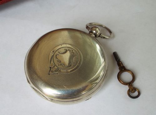 fig 2. Antique silver pocket watch, military connection